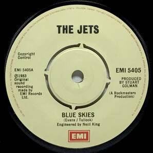 【英7】 THE JETS / BLUE SKIES / TONIGHT WILL BE ALRIGHT / 1983 UK盤 7インチシングルレコード EP 45 ネオロカ ロカビリー 試聴済の画像4