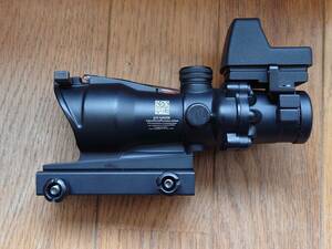 【レプリカ】 Trijicon ACOG TA31 ECOSタイプ 4×32 RMRタイプドットサイト付