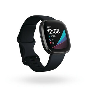 【Suica対応】Fitbit Sense スマートウォッチ カーボン/グラファイト [6日間以上のバッテリーライフ/Alexa搭載/GPS搭載]