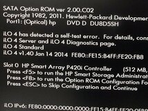 ■○ HP ProLiant DL360p Gen8 Xeon E5-2603 V2 1.80GHz/メモリ 4GB/HDD 300GB×2/DVDマルチ/OS無し/Setup起動確認済_画像9