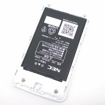 ◇☆NEC LTEモバイルルータ Aterm PA-MP02LN-SW 【メタリックシルバー】【美品】【税込・送料込み】No.63_画像4