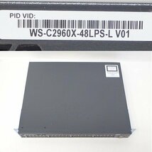 ＃Cisco/シスコ Catalyst 2960-Xシリーズスイッチ WS-C2960X-48LPS-L 初期化済 No.1_画像3