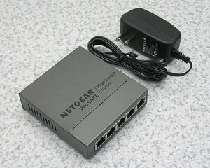 ■2台入荷 NETGEAR/ネットギア ギガビット5ポート インテリジェントハブ Gigabit Plus Switch GS105Ev2 初期化済み 送料一律520円