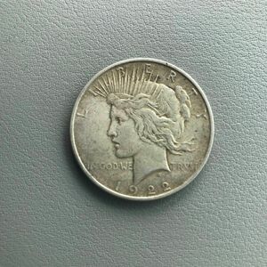 【本物保証】1922年 アメリカ銀貨 ピースダラー 大型銀貨 silver900 本物　正規品　鑑定済み