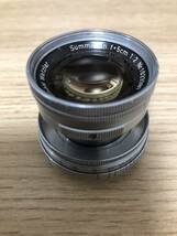 レア！ Leica ライカ Summicron ズミクロン 5cm F2 トリウム アトム 沈胴 50mm Lマウント Radioactive 黄変 102万番台 Rare 希少_画像5