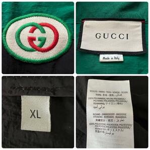 1円〜 極美品 King & Prince 岸優太さん着用モデル GUCCI グッチ トラックジャケット XLサイズ GGワッペン グリーン シェリーライン の画像9