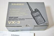YAESU　VX-3　144/430MHz　ウルトラコンパクト　ハンディ無線機　未使用に近い極美品、キズなし　保証あり _画像1