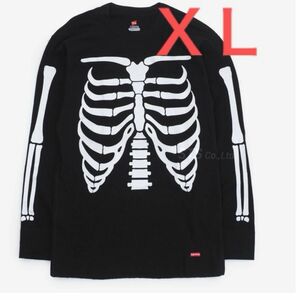 シュプリーム ヘインズ Hanes Bones Thermal Crew ブラック サーマル ボーンズ