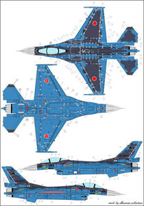 1/24航空自衛隊F2戦闘機デカール［D1108］