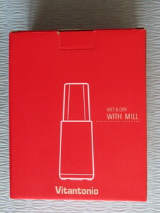 ★中古美品　ビタントニオ マイボトルブレンダー VBL-6 ボトル／ミルセット レッド MY BOTTLE BLENDER Vitantonio 