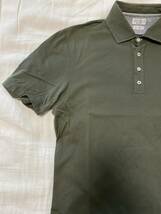 BRUNELLO CUCINELLI ブルネロクチネリ XSサイズ　緑色　グリーン　半袖ポロシャツ　コットン　伊勢丹にて購入の品_画像3