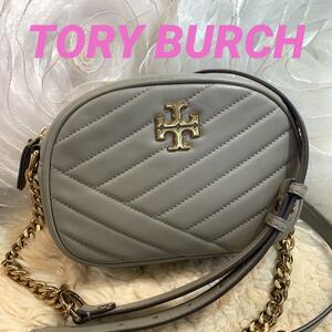 ☆美品☆TORY BURCH キラ カメラバッグ ショルダーバッグ グレージュ