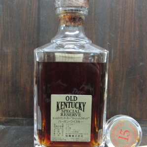 OLD KENTUCKY SPECIAL RESERVE BOURBON WHISKEY オールドケンタッキー15年スペシャルリザーブバーボンウイスキー1リットル50.5度 送料無料の画像6