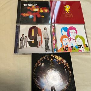 ウルフルズ CD5枚セット トロフィー/ベストだぜ!!/9/KEEP ON,MOVE ON/ウルフルズ10周年5時間ライブ!!~50曲ぐらい歌いました~