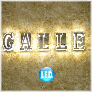 【LED付き！】新品 超豪華！LED内蔵 クリスタル アルファベット文字 A～Z・＆ ブラケットライト ブラケット照明 ウォールライト 壁照明