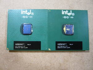 送料無料◆Intel Celeron 667MHz Coppermine FSB66 SL4P9 ２個セット 作動品 