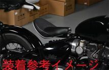 Triumph用 Bonneville Bobber ボンネビル ボバー 2017-2023 カスタム 10mm アップ フロントシート 黒【ra-trbb-1】_画像4