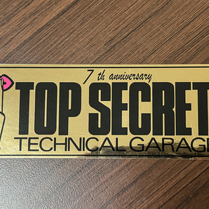 TOP SECRET トップシークレット ステッカー / スモーキー 7周年 在庫のみ 当時物 本物の画像1