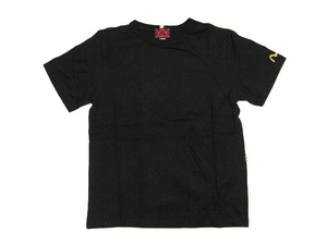 #Bk45 未着用品 EVISU エビス M位 デッドストック品 黒 ブラック 38 黒タグ 半袖 Tシャツ エヴィス