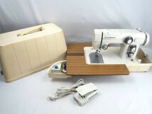 M3T240316 JANOME ジャノメ ミシン MODEL:680 フットペダル付 ジャンク 部品取り 現状品_画像1