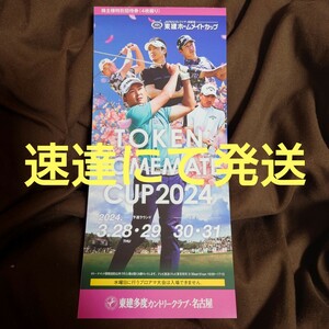 2024年 JAPANゴルフツアー 開幕戦 東建ホームメイトカップ 観戦チケット 4枚綴り 1セット 2024.3.28 29 30 31