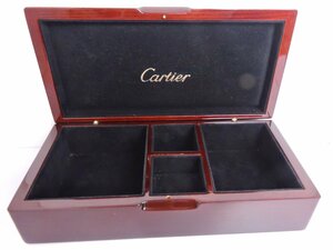 正規品 カルティエ CARTIER 腕時計収納ケース ジュエリーケース 箱 ボックス 木目 横約22.5㎝