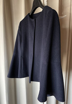 アナイ ANAYI ジャケット 日本製 36 濃紺 ネイビー系 アンゴラウール ７号〜９号 formal / USED美品_画像3