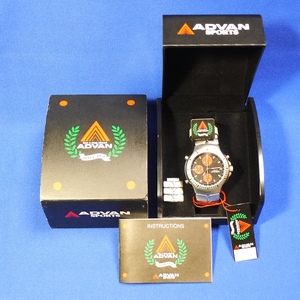 新品同様・稼働品！◆ ADVAN　ADR-001 ◆ ヨコハマタイヤ / ADVAN Sports ◆ クロノグラフ / アドバンスポーツ・腕時計