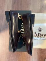 一回着用 ALDEN 3905 CORDOVAN LONG WING TASSELサイズ us 7.5 jp 25.5cm カラー #8 ワイズD シューツリー無　箱と袋有_画像3