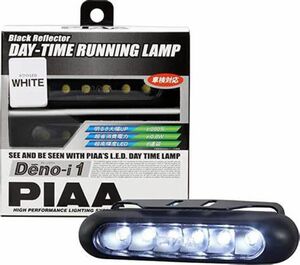 PIAA LEDデイタイムランプ 【Deno1】 ホワイト6連 12V 2個入リ L-221W デイライト