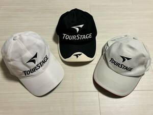 * TOURSTAGE Tour Stage men's Bridgestone Golf cap hat Golf cap free size ~L white black gray white black 