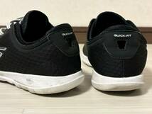 ◎ SKECHERS QUICK-FIT GO WALK スケッチャーズ メンズ レディース 男女可 ウォーキングシューズ スニーカー 24.5cm US7.5 ブラック 黒_画像7