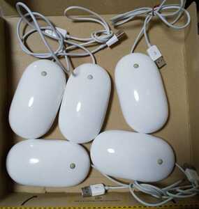 [Apple original 5 piece set ] Mighty Mouse USB mouse A1152