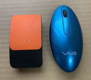 【お得な2個セット】SONY VAIO Bluetooth ワイヤレスマウス VGP-BMS15/BMS20 オレンジ/ブルー