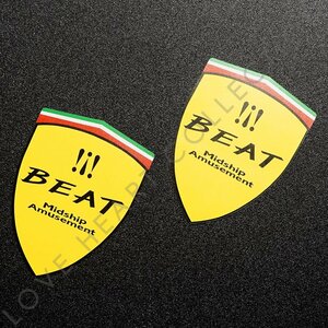 新品・未使用　ホンダ ビート（PP1）　フェンダーエンブレム ステッカー 左右セット　BEAT MASTER | ビートマスター | 送料無料