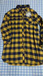 !132* unused * storage goods * nappy shirt tunic yellow 150