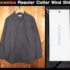 送料無料 特価即決【未使用】nanamica ★ Regular Collar Wind Shirt (Lサイズ) ★ ナナミカ SUGF353 日本製 税込定価2万9700円 シャツ ②