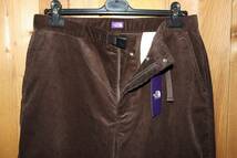 送料無料 即決【未使用】 THE NORTH FACE PURPLE LABEL ★ Corduroy Wide Tapered Field Pants (W36) ★ NT5364N nanamica ノースフェイス_画像4