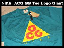 送料無料 即決【未使用】 NIKE ★ ACG SS Tee Logo Giant (Mサイズ) ★ ナイキ ロゴT ルーズフィット CV1533-381 グリーン_画像1