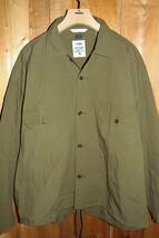 送料無料 特価即決【未使用】nanamica ★ Cotton Wool Deck Shirt (Lサイズ) ★ ナナミカ デッキシャツ US ARMY SUGF357 日本製 KK_画像4