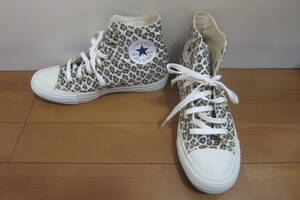 Converse Converse All Star All -Star 5CJ236 HI HIKAT Sneaker стельки высокий 6㎝ BEIGE X LEOPARD PHATER 24.5㎝ O2403B