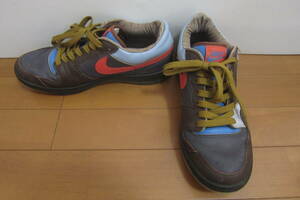 NIKE ナイキ 313940-001 Court Force Low Premium コート フォース ロウ プレミアム スニーカー 紺×茶 27㎝ O2403C 