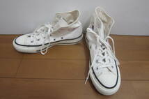 CONVERSE コンバース ALL STAR オールスター 8SHR HI ハイカットスニーカー 日本製 白 サイズ5 1/2(24.5㎝位) O2403D_画像1