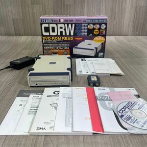 ■C-198 I-O DATA CDRWD-i1210J アイオーデーター機器 DVD-ROM READ Just Link搭載 CD TEXT 対応 箱付き 通電確認済み