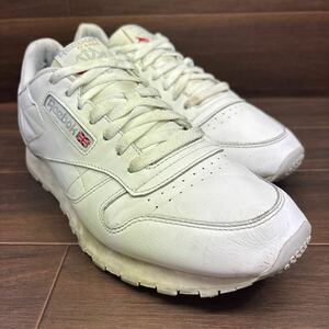 FK240305 D-48 Reebok リーボック レザーシューズ カジュアルシューズ ランニングシューズ ホワイト メンズ 27.5cm