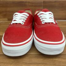 KT240306 D-49 VANS バンズ AUTHENTIC オーセンティック カジュアルスニーカー ローカットスニーカー レッド メンズ 25cm_画像3