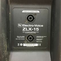 □B-902 Electro-Voice エレクトロボイス ZLX-15 パワードスピーカー 音響機器 音楽機器 ブラック ジャンク品_画像5