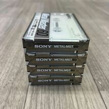 ■C-316 SONY ソニー Metal Master 60 メタルマスター 4本 セット 未開封 未使用 カセットテープ 記録媒体 記録メディア _画像3
