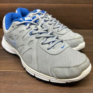 KT240305 D-52 NIKE ナイキ REVOLUTION2レボリューション メッシュシューズ ランニングシューズ グレー メンズ 26cm