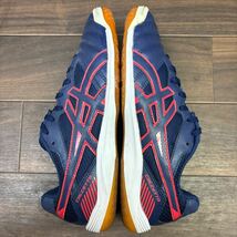 KT240305 D-53 asics アシックス CALCETTO カルチェット スポーツシューズ フットサルシューズ ランニングシューズ ブルー系 メンズ 25.5cm_画像7